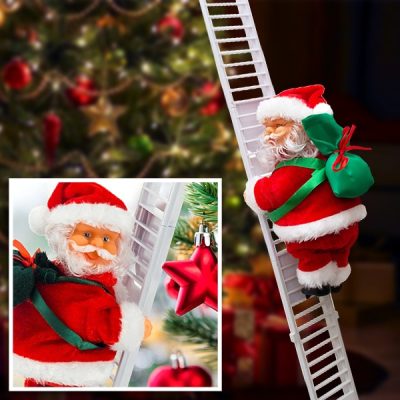 Santa lezoucí po žebříku | LADDERSANTA