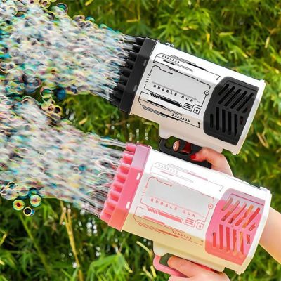 Bublinková pistole - 69 otvorů, 1000+ bublin/min, LED světla | BUBBLEPUFF