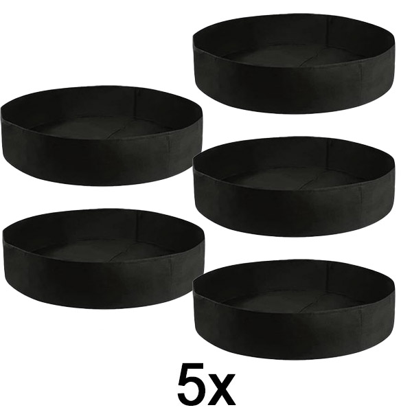 5x Textilní vyvýšený záhon – 90 x 30 cm, prodyšná plsť | PLANTIE