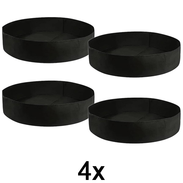4x Textilní vyvýšený záhon – 90 x 30 cm, prodyšná plsť | PLANTIE