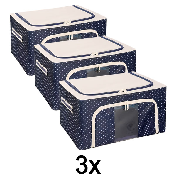3x Úložný box na textil | STACKBOX
