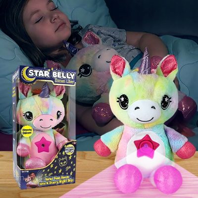 Plyšový jednorožec s projekcí hvězdné oblohy | STARBEAR