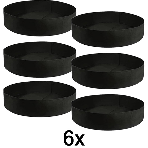 6x Textilní vyvýšený záhon – 90 x 30 cm, prodyšná plsť | PLANTIE