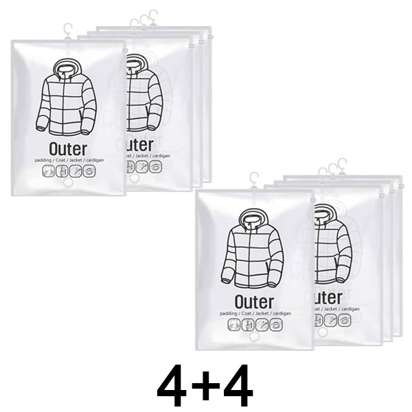 1x Vakuové sáčky na zavěšení (4 ks) | VACUHANG 4+4 ZDARMA