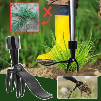 Vytrhávač plevele se 4 drápy – hliník, bez ohýbání, bez chemikálií | ROOTNIK